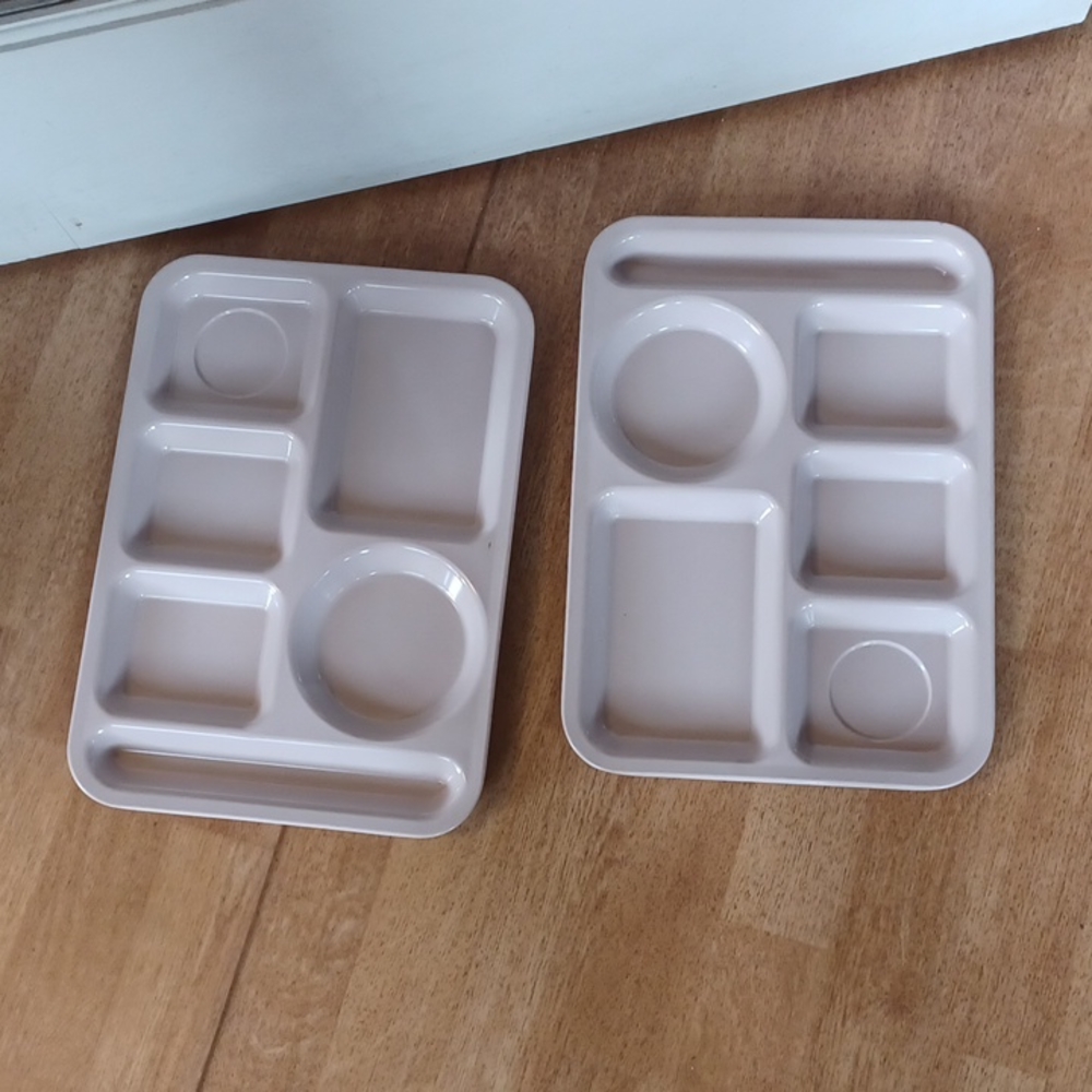 Divided lunchroom trays set of 2 by American bowl and Cup